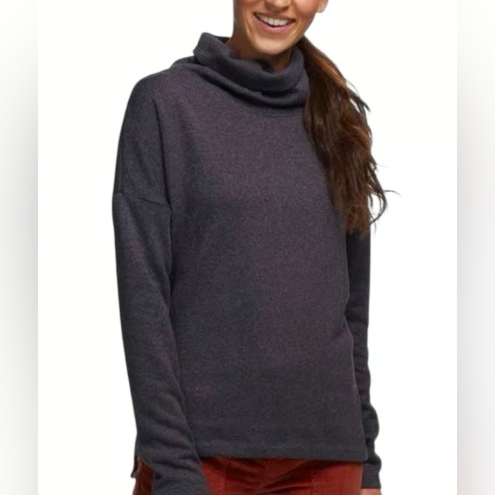 🌟40% OFF SALE Arc'teryx Navy Blue Laina Fleece Cowl Neck Sweater